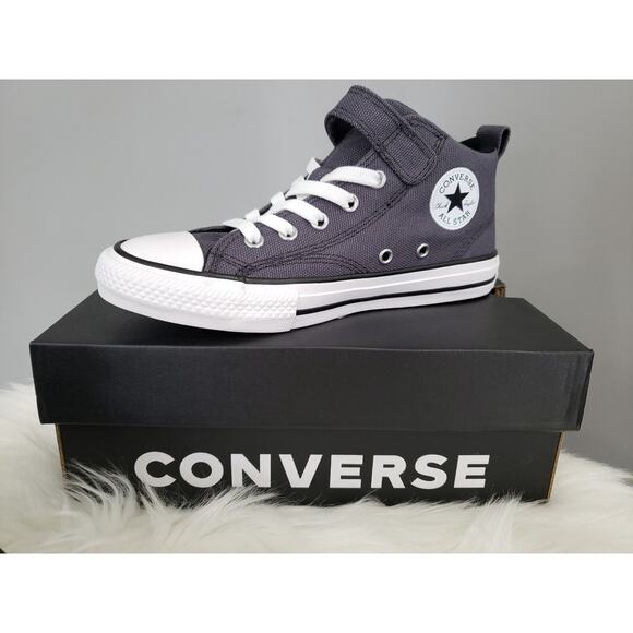 NEW SIZE 3 Converse Chuck Taylor All Star Malden‎ Street Mid DARK MOTH GRAY - Picture 1 of 7